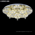 led chandelier lamps with silver crystal light